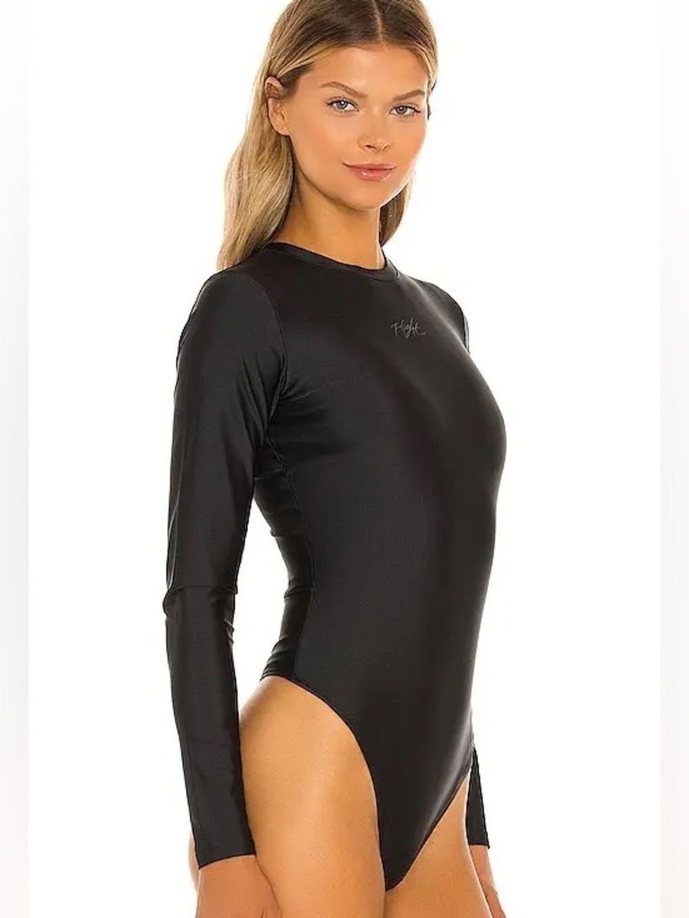 JORDAN - Black Long Sleeve Bodysuit/Swimwear